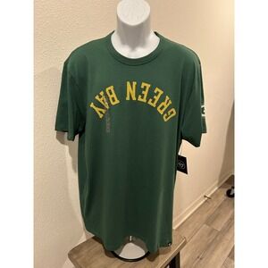 47 Brand Green Bay Packers NFL T-Shirt Mens XL Green Short Sleeve Cotton Tee New